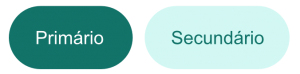 Dois botões de chamada para ação do tema Aurora. O botão 'Primário' de cor verde é a ação principal, enquanto o botão 'Secundário' de cor verde claro, é uma ação secundária ou alternativa.