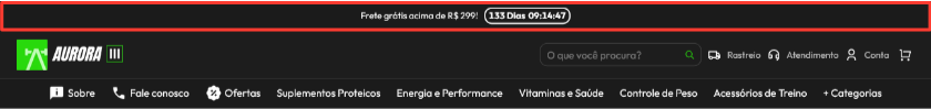 Tarja do Cabeçalho - Aurora 3